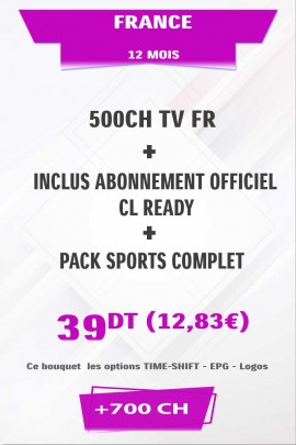 Abonnement France +500TV
