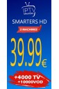 [2 Machine] ABONNEMENT IPTV SMARTERS HD 12 mois tunisie