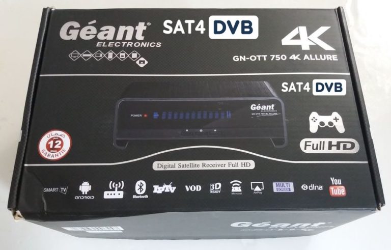 Vente IPTV sur Box Geant OTT 750 4K sous android